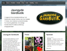 Tablet Screenshot of jaungydegaardbutik.dk